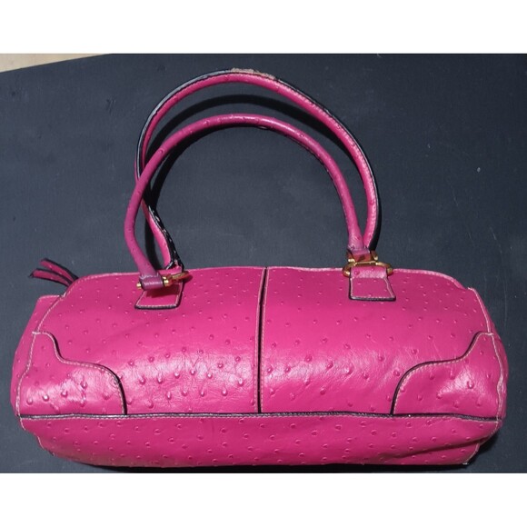 Pink faux crocodile leather purse - Picture 2 of 4